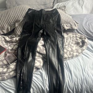 Abercrombie never worn leather leggings.